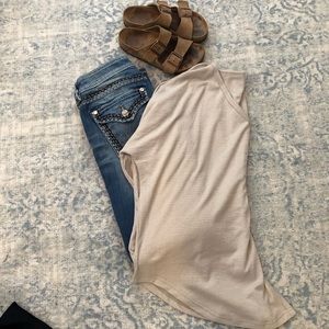 Long Sleeve Waffle Knit Top